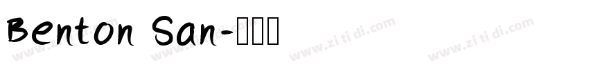 Benton San字体转换